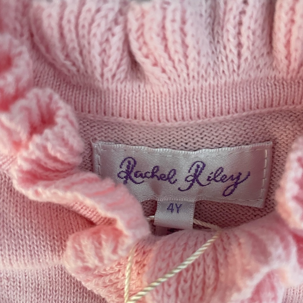 Rachel Riley Pink Ruffle Kids Top - Picture 4 of 4